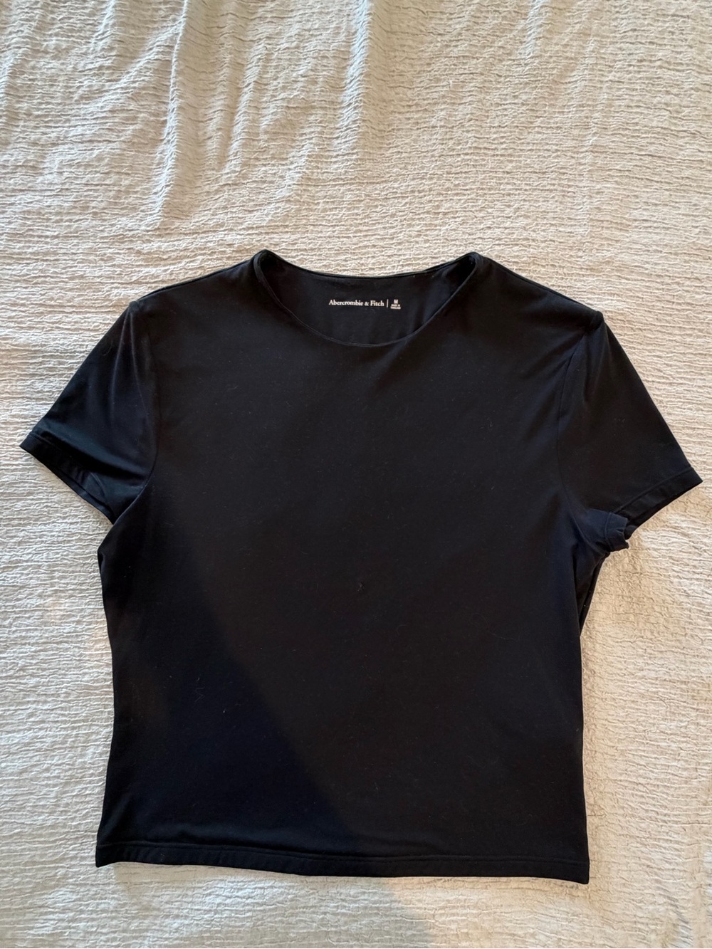 Abercrombie & Fitch Black Short Sleeve Crew Tee